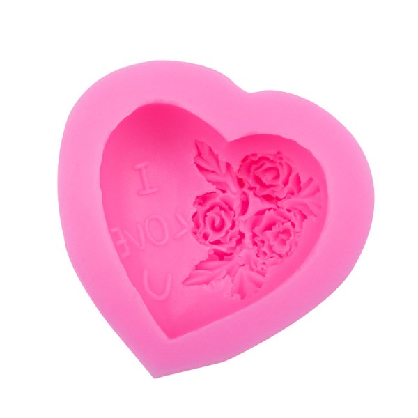 1 Stk 3D Form Stor Roseblomst Form Silikon Rose