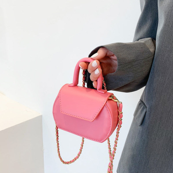 Kvinnors plånbok myntväska Simple Personality Messenger Ny farget mini högkvalitativ temperamentkläder Svart