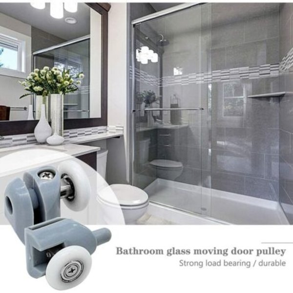 8 pcs 23mm Shower Door Roller Wheels, Sliding Bathroom Door Rollers