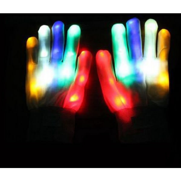 Presentatör for barn 7-12 år, LED-ljushandskar for barn