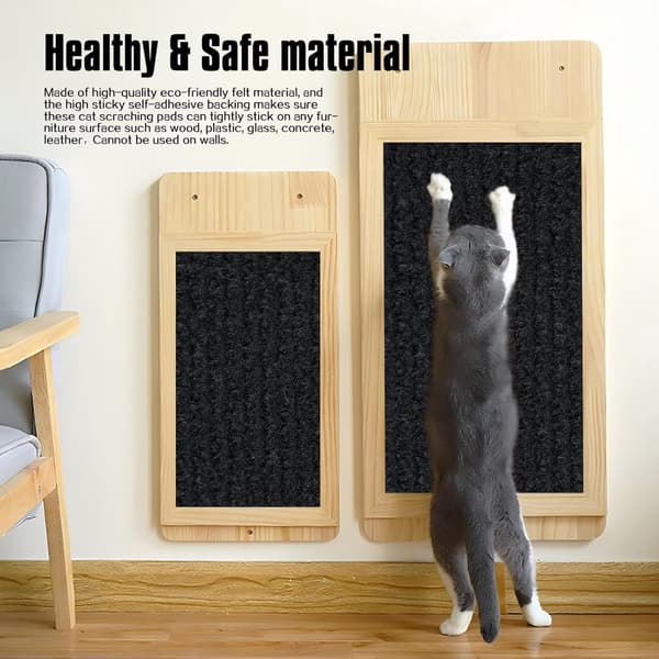 Kradsemåtte til katte - beskytter - til møbler mod ridser - kattekradsemåtte - Kradsetæppe til katte - til sofaer - 40x200 cm