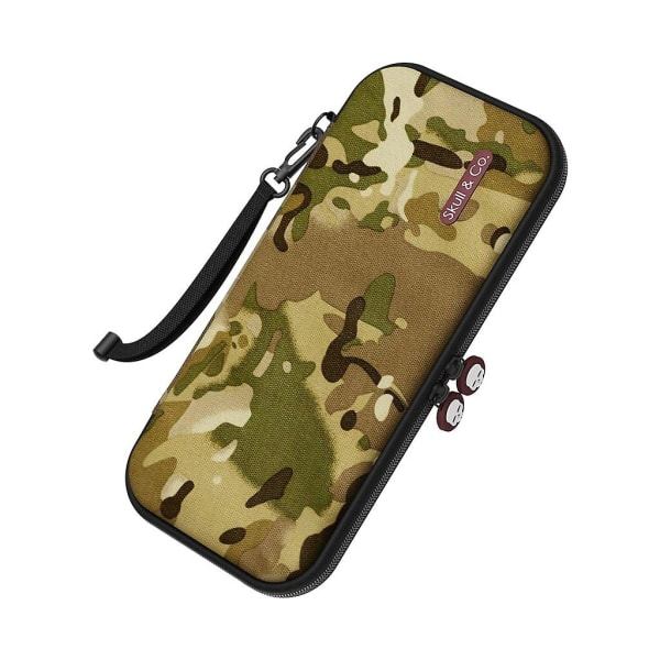Skull & Co. Edc-fodral Bärbar förvaringsväska med hårt skal Smalt bärfodral för Nintendo Switch & OledMulti Camo