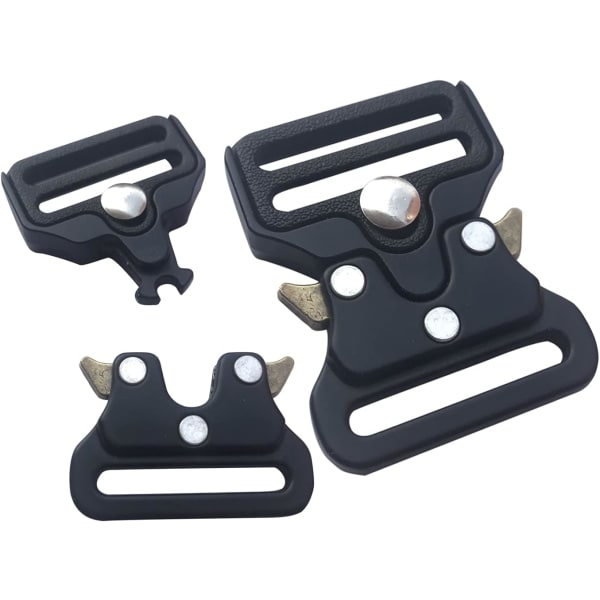 2-pakks metallspenne taktisk belte Heavy-Duty – 1-tommers hurtigspenne for bytte av spenne