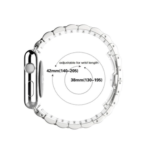 TG Apple Watch 40mm - Stilren stållänk hopea/Roséguld
