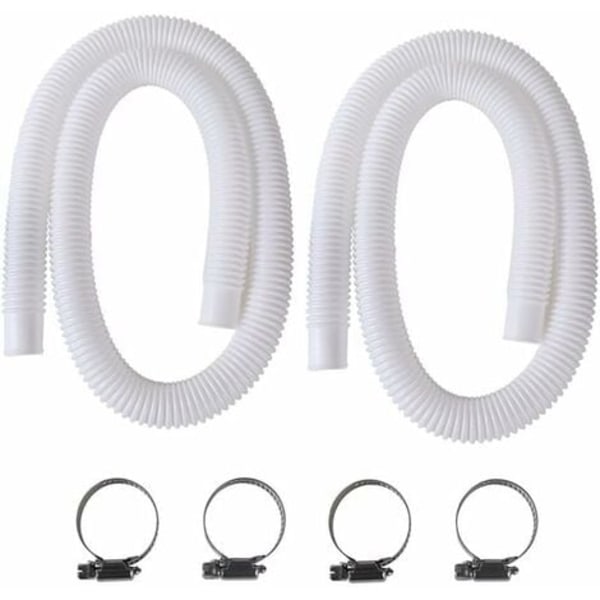 Uima-allaletku, 2 kpl 32 mm letku maanpäälliseen uima-altaaseen, 150 cm uima-allaspumpun letku Intex 330 GPH, 530 GPH ja 1000 GPH/NC -malleille