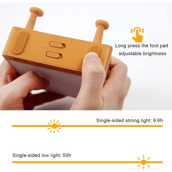 IC Toast Brød Nattlys, Myk LED Toast Lampe med Søtt Ansikt Le Alltid, Soveromslampe Eksamen Present Ideer