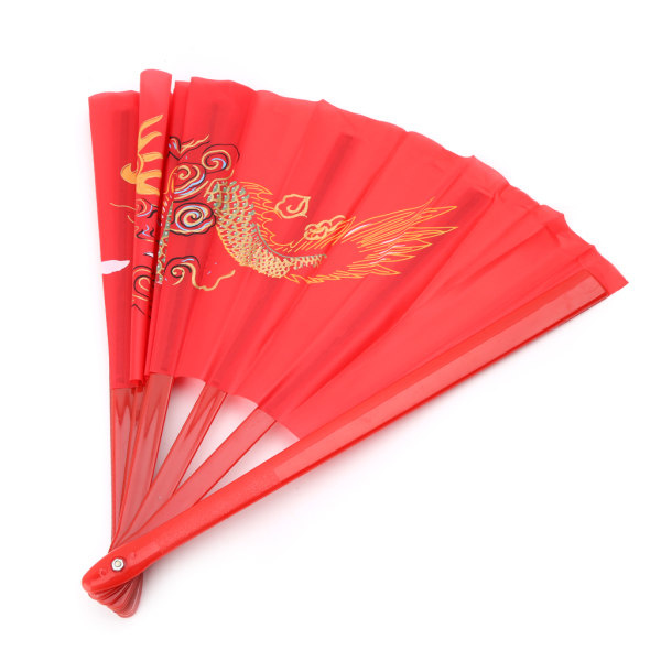 Håndholdt Wushu Træningsfan Tai Chi Foldbar Fan Traditionel Kinesisk Fan Kung Fu Kampsportsfan Tai Chi Fan Rød