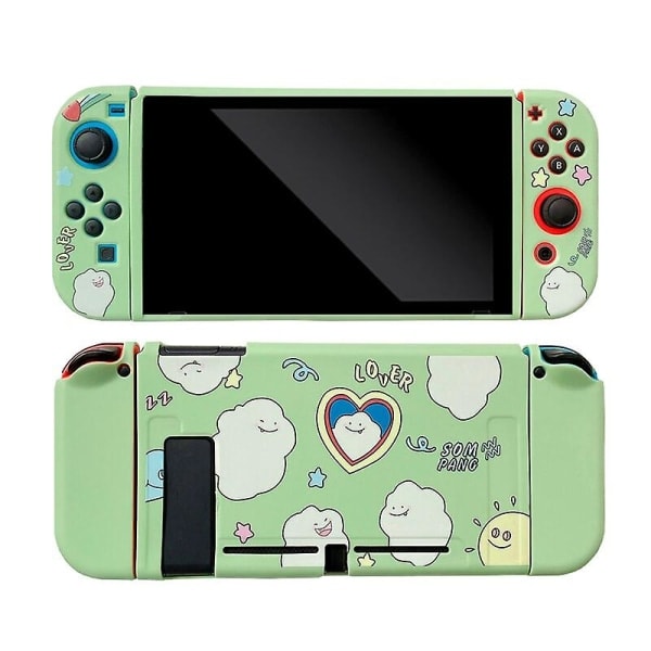Sött tecknat skal till Nintendo Switch Ns Joy Con Controller Skal Kawaii Rosa Mjuk Silikonöverdrag Tillbehör YM56