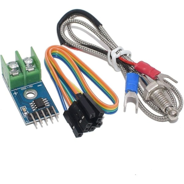 2 stk. Max6675 K-type termoelement temperatursensor 0-800 grader modul Shibaod