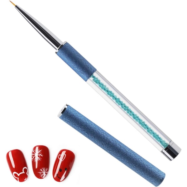 5 st Nail Art Liner Borstar Pen Sett Bl? 5mm 7mm 9mm 11mm 14mm Ny