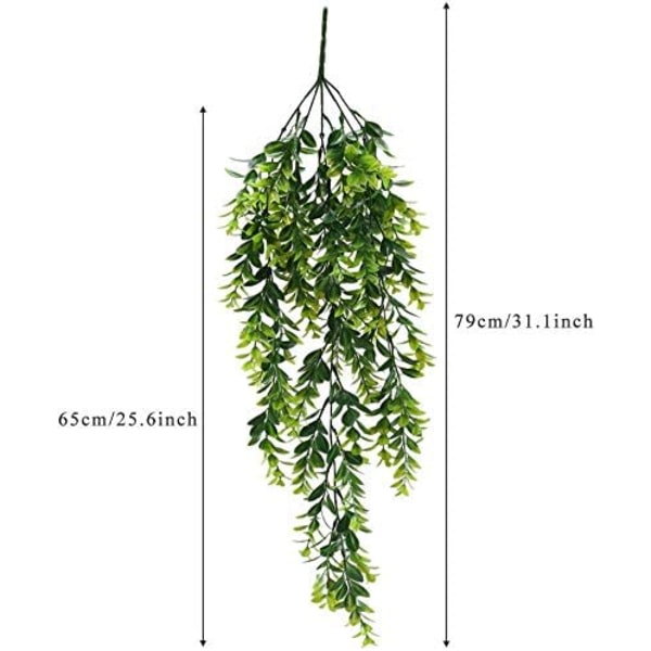 2:a konstgjorda växter falska hängande växter Faux lövverk grönska växt