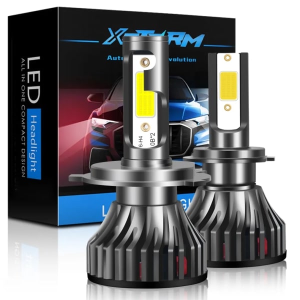 -8000KH4 LED-ajovalot H7 H11 Lamppu autovaloille H1 H3 H8 9005 9006 HB3 HB4 LED H27 880 881 9012 Hir2 Kaukovalot 12V 6000K -8000K H8