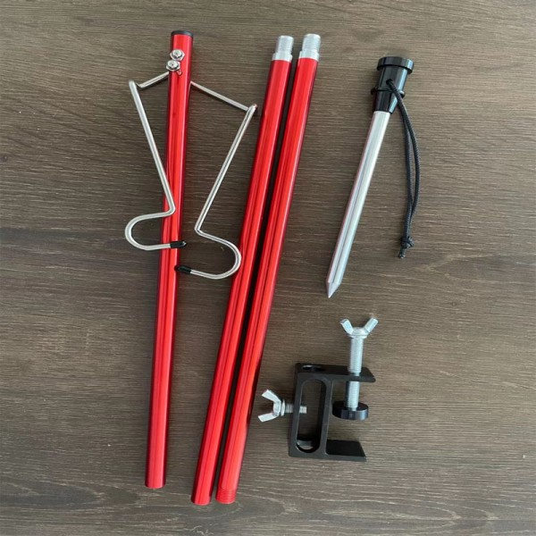 Utomhus ultralätt aluminiumlegering hopfällbar mini ljusram trefaldig