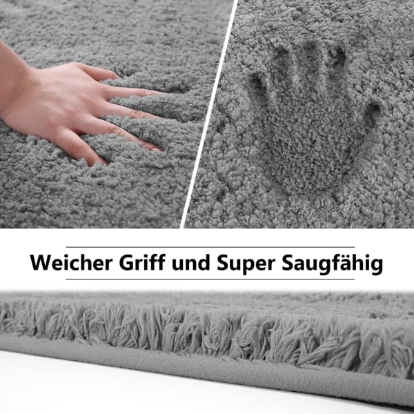 Badmatte, Vattenabsorberende Badmatte, Fluffig Badmatte og Mikrofiber