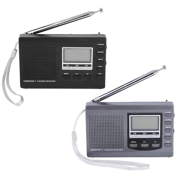 HRD-310 Mini FM MW SW Digitaalinen Herätyskello FM-Radiovastaanotin