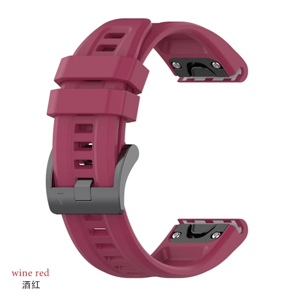 26 mm silikoniranneke Garmin fenix 7X 7 7S 6X 6 Pro 6S 5 5X Plus älykellolle - Ranneke Garmin Descent mk2i mk3 51 mm 5 5 Garmin Fenix 6S