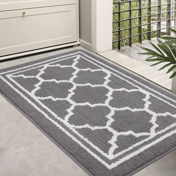Pesun kestävä sisämatto, lianpyydystäjämatto Imuva liukastumaton matala sisäänkäynnin matto eteiseen, sisätiloihin, keittiöön, takaovelle - 50 x 80 cm, vihreä