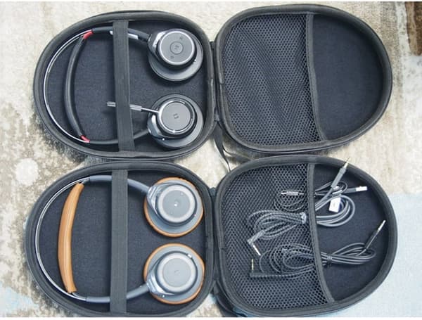Universal Hard Shell Hovedtelefonetui Med Blødt For, Tilbehørslomme Til Over-Ear Bluetooth Gaming Hovedtelefoner, Rejse, Blå