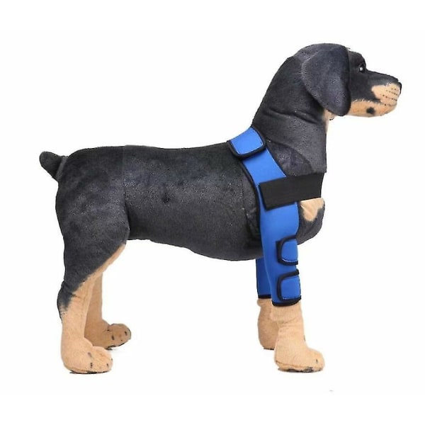 Hundkirurgiskt skydd, knäskydd, benskydd (blå S)
