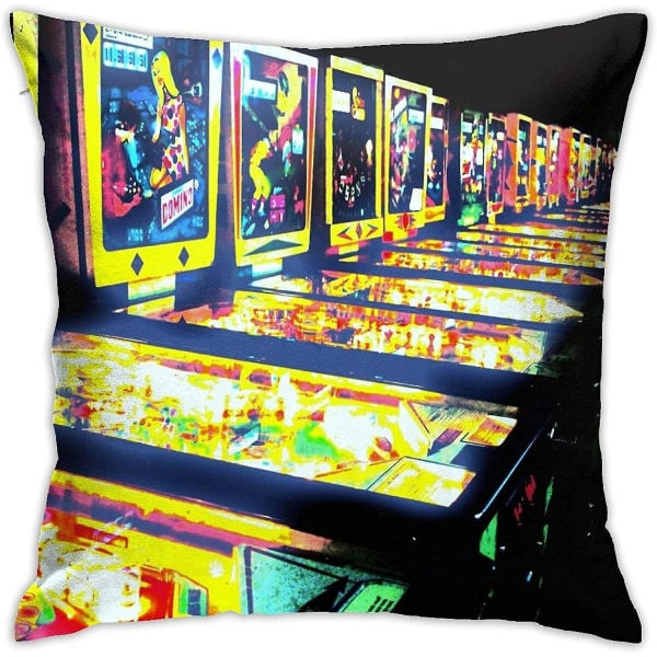 Fålla & Spel & Pinball Arcade Pudebetræk, Gulv Pudebetræk, Sofa Puder Pudebetræk 18\"x18\"