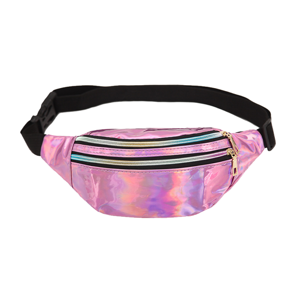 TG Midjeväska för Kvinnor Festival Party Rave Glittrande Fanny Pack Lila