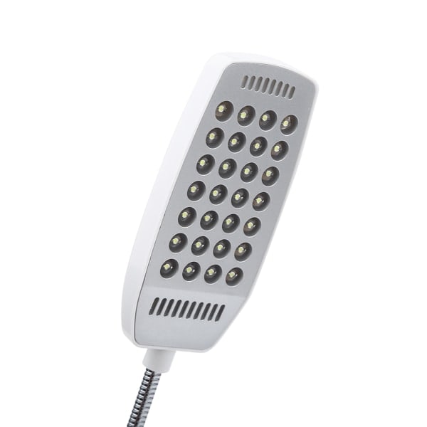 5V Joustava Joutsenkaula Mini USB 28 LED Kannettava Lukulampi Tietokoneen Lamppu Kytkimellä Valkoinen