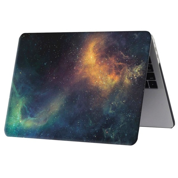 Skal för New Macbook Pro 13.3 tum - Rymdmönster A1706/A1708 Grön & Blå