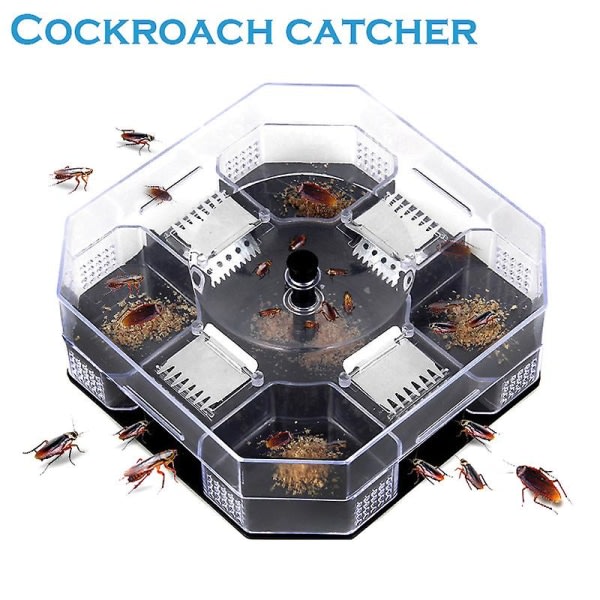 Återanvändbar kackerlacksfälla Effektiv mört Kackerlackafälla Killer Catcher Box Fysisk fångst 14cm*14cm*5cm