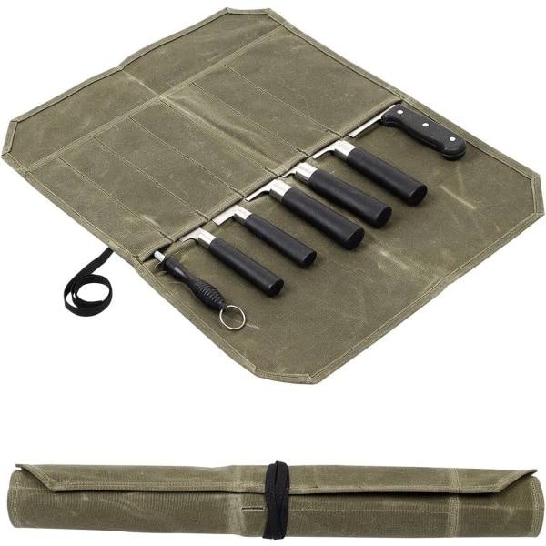 Veitsisuojus (armeijan vihreä, veitset eivät sisälly) Kannettava veitsisuojus,
