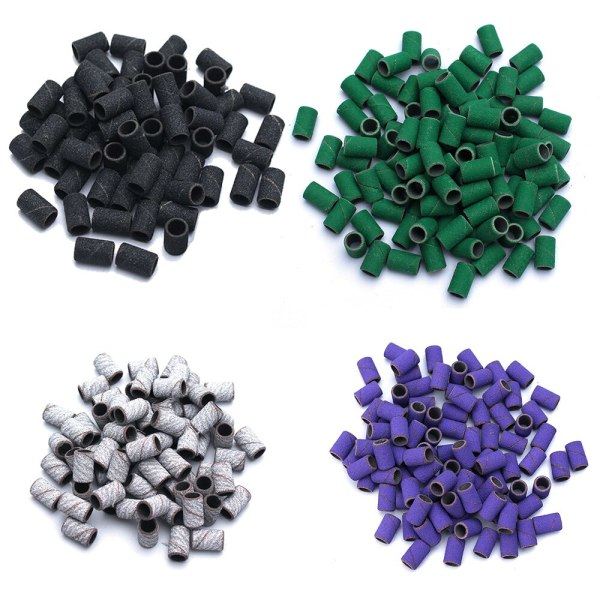 TG 80# 120# 180# Nagelfilsats med Elektriska Nagelfräsar Brun 50st G80