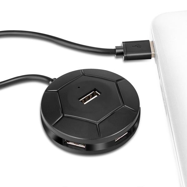 Magneettinen 2.0 USB-hubi 4 portilla, pidennetty kaapeli, ohut kannettava sovitinjakaja Windows-tietokoneille, valkoinen