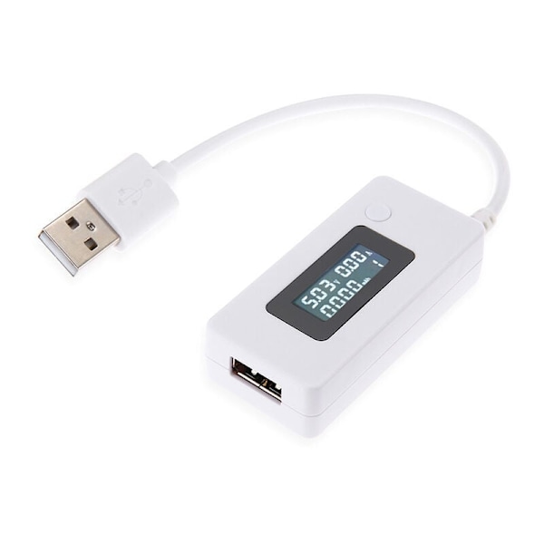 USB Strømmåler Strøm Spænding Tester Multimeter USB Oplader Strøm Spænding Kapacitet Detektor til Computer Telefon Power Bank