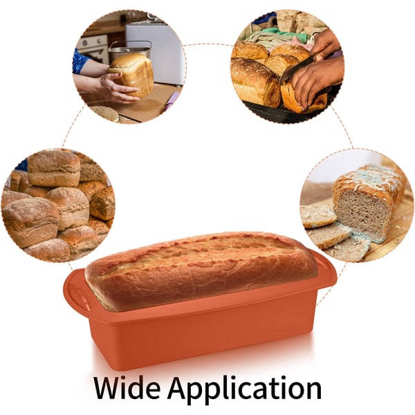 2 stk. Former, Form, Ikke-klebende Rektangulære Former for Kaker Konditoribakst DIY Bakverk Kake Brødbaking