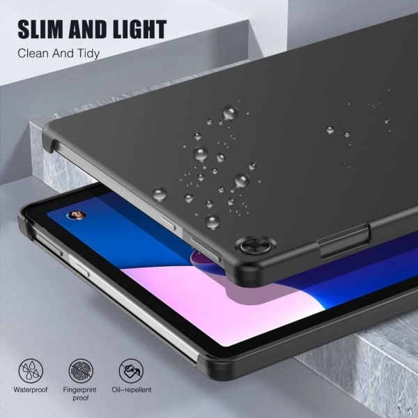 Tri-fold Etui til Lenovo Tab M10 Gen 3 Sleep - Wake Up Sort