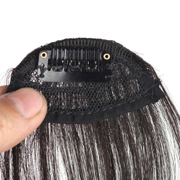 TG Air Fringe Bangs Hårklip Front Hårstykke Falske Extensions Hår Sort