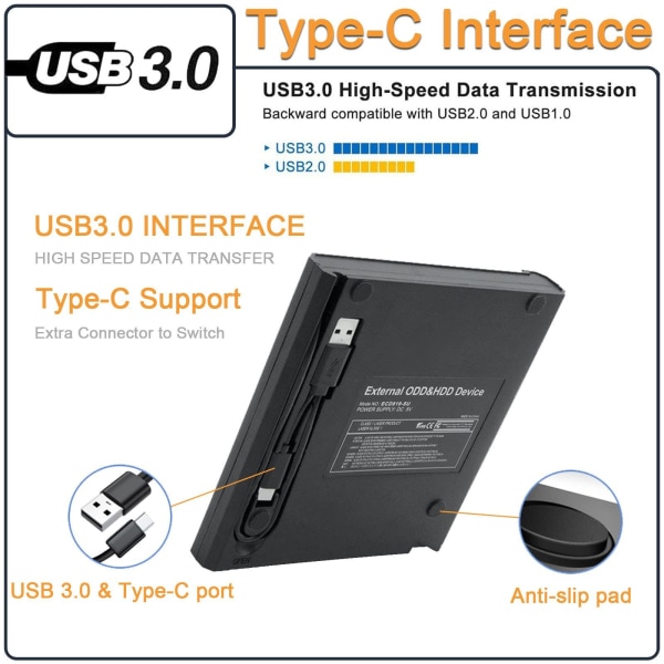 TG Extern USB 3.0 Optisk Enhet för