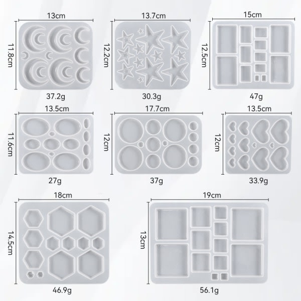 Epoxi Silikon Form 3D Gjutning DIY Hantverk Smycken Tillbeh?r Nyckelring H?nge Form