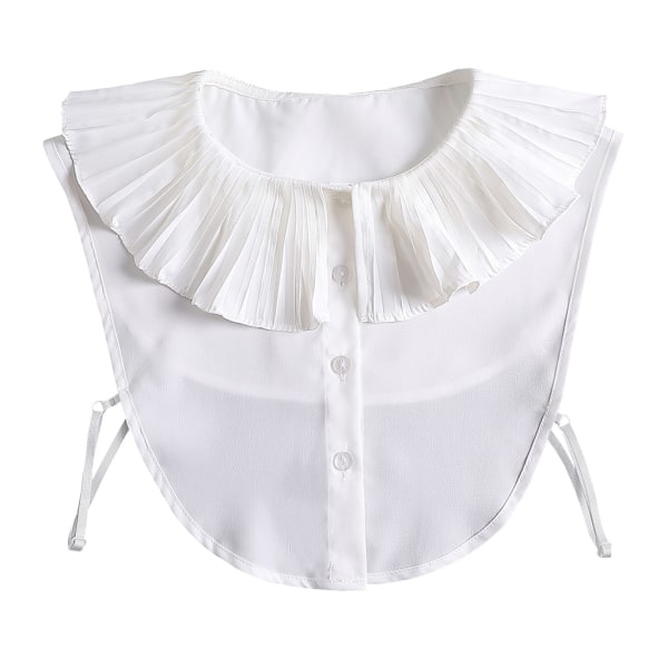 Nuken Lolita-tyylinen vääri kaulus Dickey Lotus-ryppyinen volangipusero