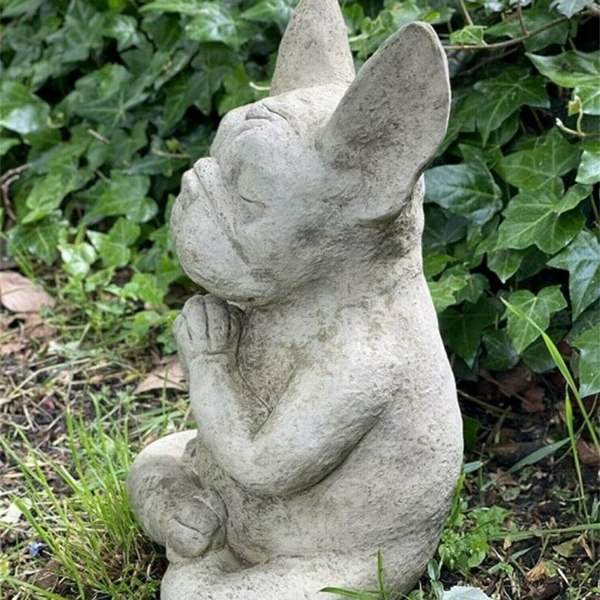 Puutarha Meditaatio Bulldog Koriste Veistos Puutarha Piha Koriste Hartsi Ulkona