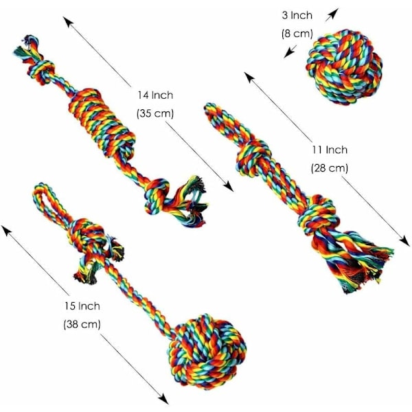 Hundleksaker, Rephundleksaker, Tuggleksaker, Interaktiva hundleksaker, för små/medelstora hundar (4 stycken)