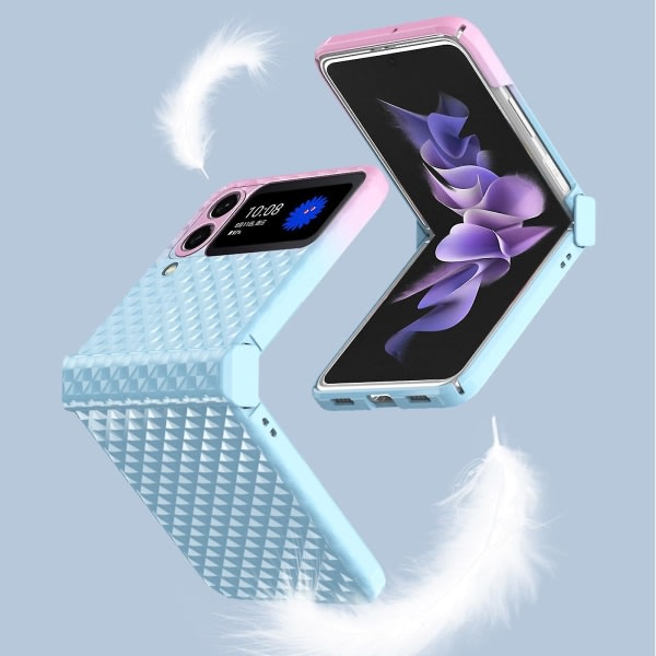 Samsungin taitettava näyttö läpinäkyvä kuori, asteittainen putoamissuoja , rosa