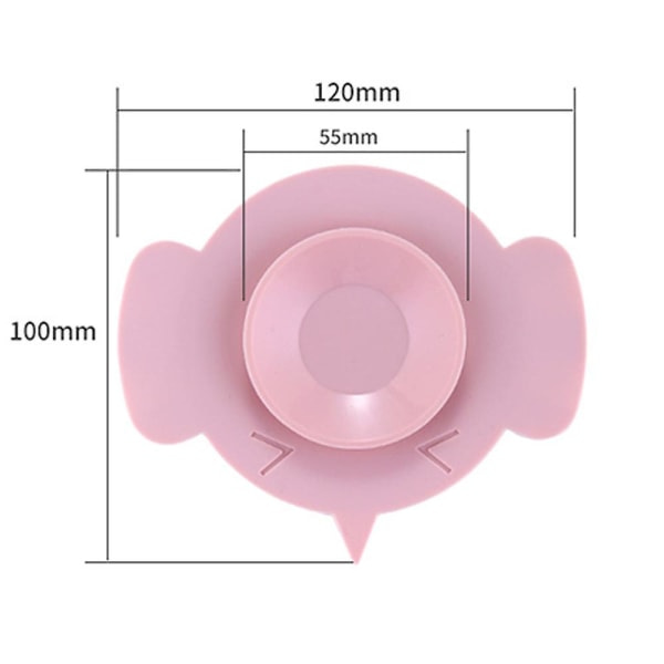 Anti-skli skål Diskdyna Myk gummi Dobbeltsidig sugekopp Matte Baby