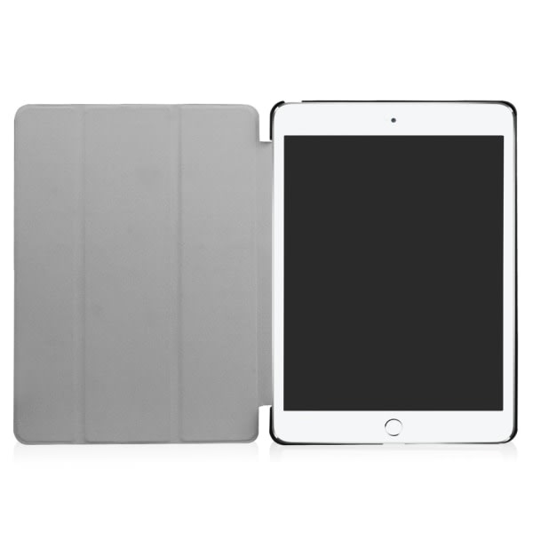 iPad 9,7" (2017 / 2018) Slim fit tri-fold fodral - geometrisk svart