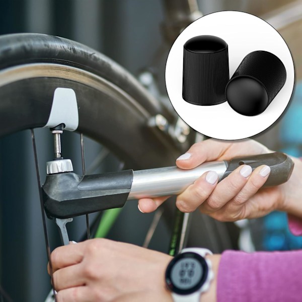 16-dels Cykelventilset, 4 Ventilkärnor, 4 Pluggar, 4 Fälgar, 4 Muttrar för Dunlop-däck 16