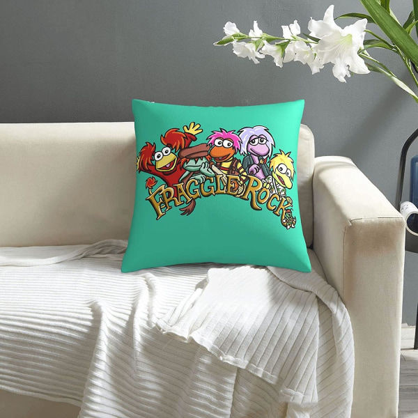 Fraggle Rock Anime Kuddfodral ?rngott ?verdrag Fritid Mjuk Tecknad Case Heminredning F?r Soffa Bil 18 X 18 tum
