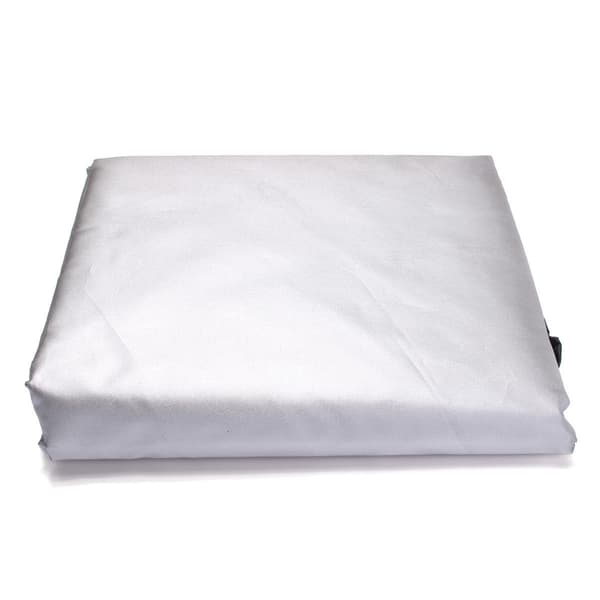 Spabadsskydd 210D Polyester Utomhus Spa-överdrag med ventilationsdesign och elastisk snodd, UV-resistent skydd för trädgårds-spabad, 244 x 244 x 30 cm