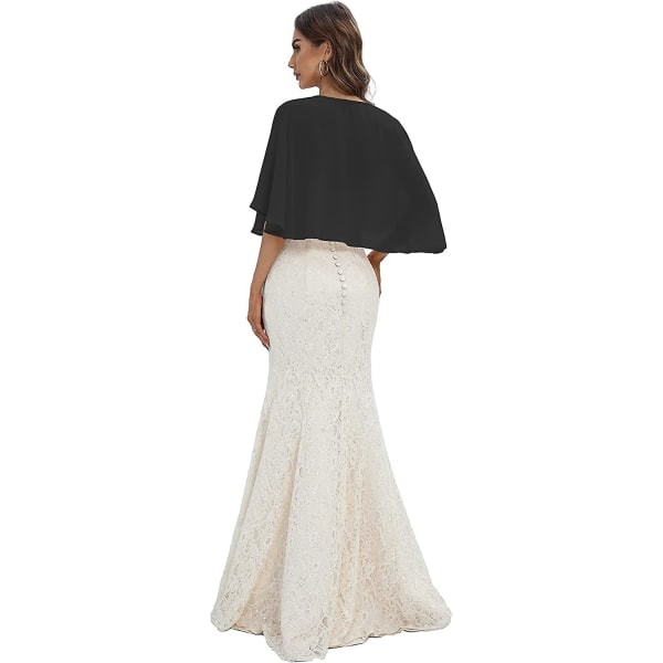 Kappe til Kvinder Chiffon Kappe Sjal & Wraps til Aftenkjole Bryllup Kappe