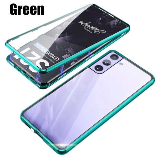 TG Samsung Galaxy S21 Plus - Stilfuldt Dobbelt Magnetisk Skal Sort