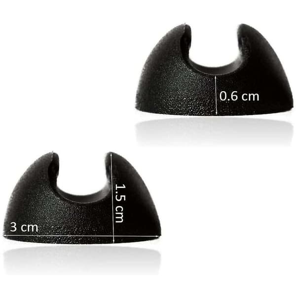 10 st Silikon Hårnål Möbelbenskydd - Svart (10mm)