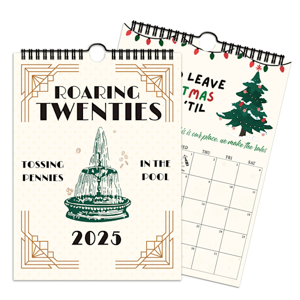 2025 Lyric Calendar Ts Roaring Twenties Taylor Swift Kalender Med Tekster Vegg Månedlig Planlegger Hengende Kalender Gaver